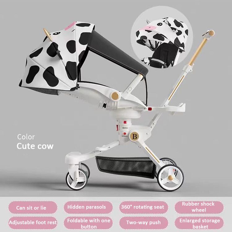 Cute cow+Sunshade+Foot dragging