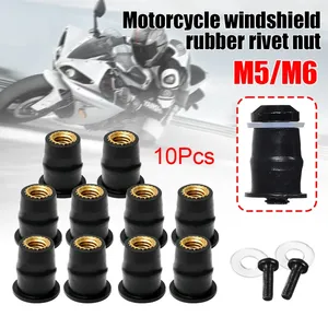 ファスナーファクトリーM3M4 M5 M6M8ネジ付きインサート拡張真ちゅう製ラバーリベットナット - Product Image 3