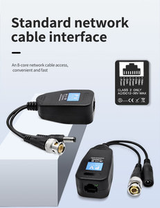 CCTV Video Balun HD 1080P 2 in 1 Connector Transceiver Video+Power DC Monitor Accessories for Security Analog AHD CVI TVI System - Product Image 3