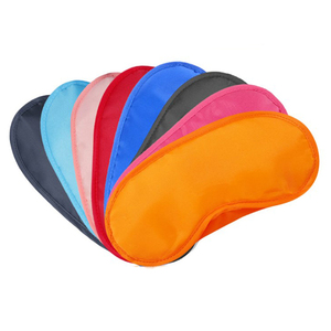 Renkli göz maskesi kapak havayolu hafif Polyester körü körüne dolgulu sünger uyku göz maskesi burun yastığı ve elastik kemerler - Product Image 1