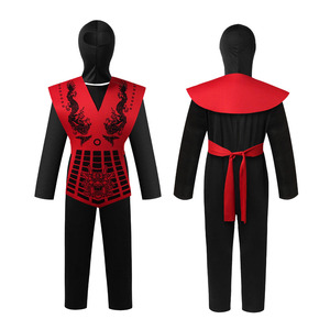 Có kinh nghiệm nhà sản xuất cung cấp trẻ em Ninja Rùa trang phục nhãn hiệu riêng màu đỏ đen trẻ em Ninja trang phục - Product Image 2
