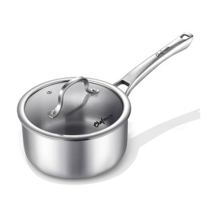 Yolecen 10 Bộ đồ dùng nhà bếp bằng thép không gỉ ba tầng phong cách hiện đại chất lượng cao với nắp kính phù hợp cho bếp lò - Product Image 6