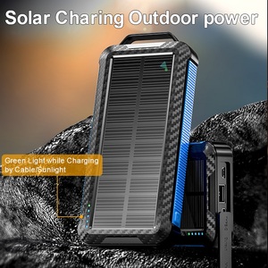 Wholesale Solar Power Bank Wireless <strong>Charger</strong> 10000mAh Built in 3 Cables Fast Charging for <strong>All</strong> Mobile Devices with Flashlights - Product Image 4