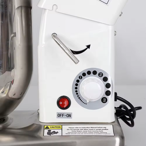 Mikser ve kıyma makinesi ile yüksek kaliteli 3 hızlı 10L çok fonksiyonlu 5-in-1 hamur yoğurma tezgah mikseri (beyaz Model) - Product Image 2
