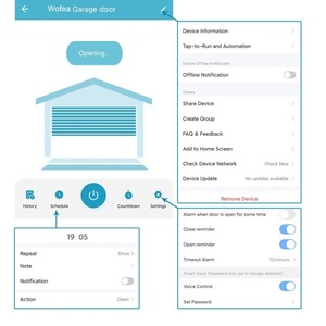 AC100-240V TUYA WIFI Garagentor-Controller-Kit mit Magnets ensor unterstützung Alexa, Google Home Sprach steuerung, Timer - Product Image 6