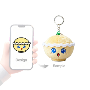 Oem/ODM kích thước của bạn tùy chỉnh gà chiên chân Keychain búp bê sang trọng Keychain với PP bông điền Unisex - Product Image 3