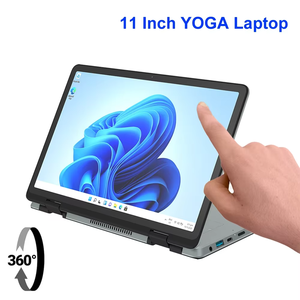 11 inç Yoga 2 in 1 dizüstü ev ofis bilgisayar Intel N100 Quad Core Max DDR4 32GB RAM 2TB SSD 360 derece dönebilir dokunmatik ekran - Product Image 2