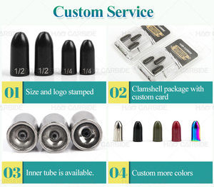 ग्रीन कद्दू 1/2oz 5/8oz 3/4oz 1oz टंगस्टन कीड़ा वजन बुलेट के सभी प्रकार में भार वजन बास मछली पकड़ने के लिए - Product Image 5