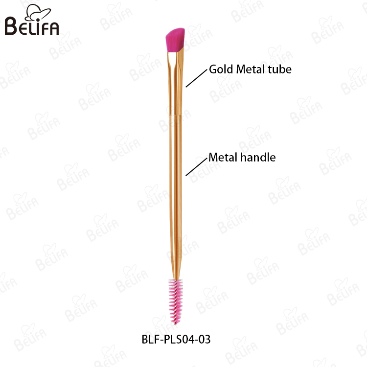 BLF-PLS04-03 Gold tube+Rose red hair