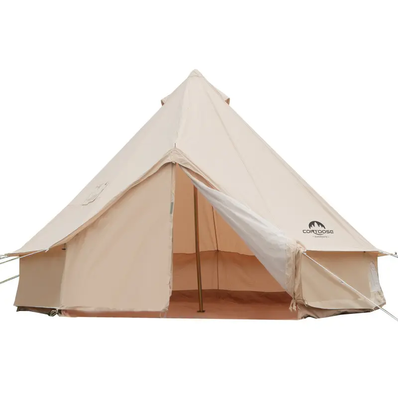 جلامبينج القطن مصباح خيمة الفاخرة مخيم في الهواء الطلق التخييم السفر ذاتية القيادة يورت كبيرة للماء خيمة