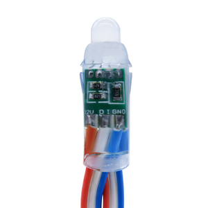 Ücretsiz kargo 1000 leds akıllı DC12V WS2811 ip68 18awg renkli tel Bullet led piksel ışıkları - Product Image 3