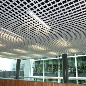Azulejos de techo de rejilla suspendida de Metal de techo de caída de aluminio de nueva llegada diseños de azulejos de techo falso de rejilla - Product Image 3