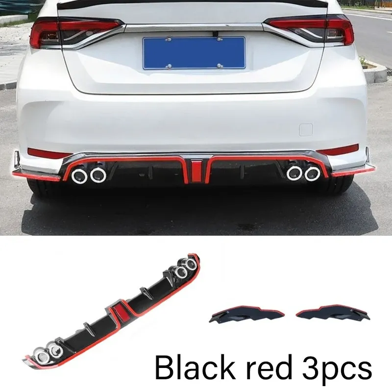 Black red 3pcs