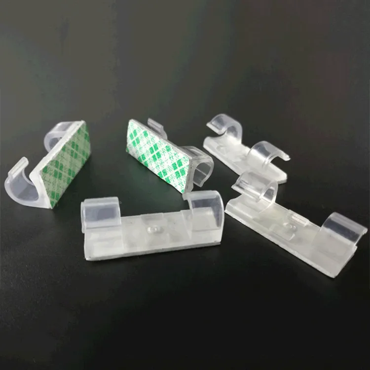 무료 샘플 플라스틱 강한 자동 접착 케이블 고정 홀더 클립