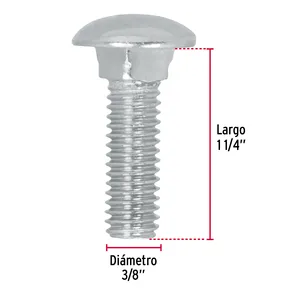 6หน่วยกล่อง40ประเภทรถสกรู fiero 3/8 'x 1-1/4' ที่มีตัวยึดคุณภาพสูงสำหรับใช้ในยานยนต์ - Product Image 1