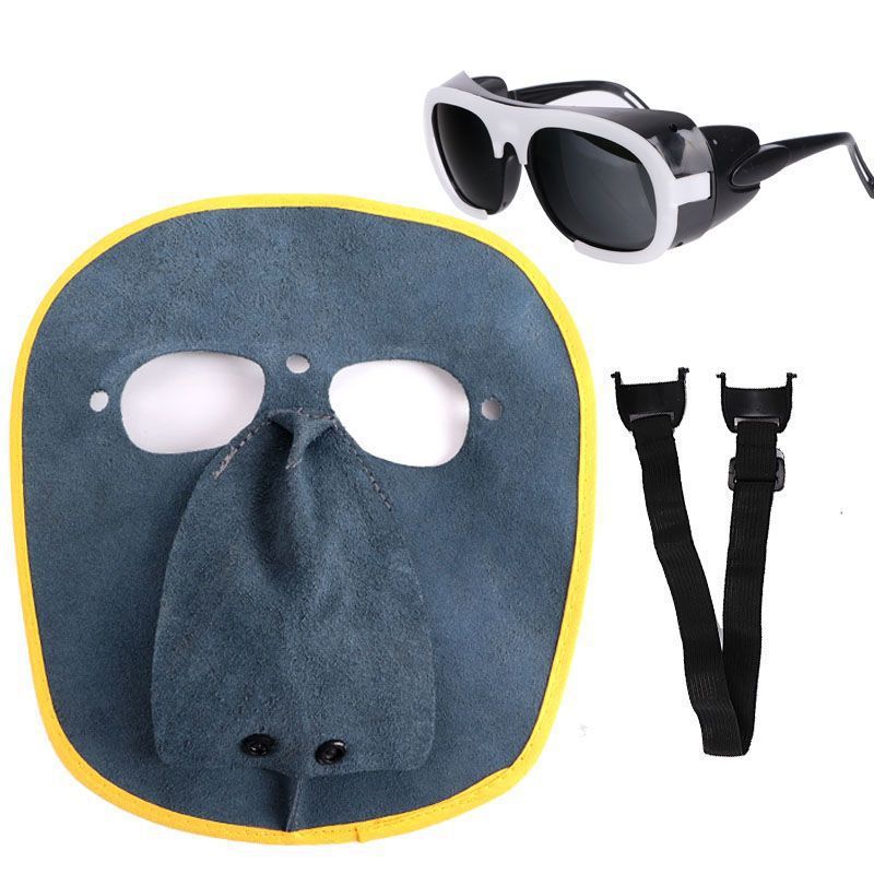 Mascarilla negra con banda elástica para gafas - control de calidad