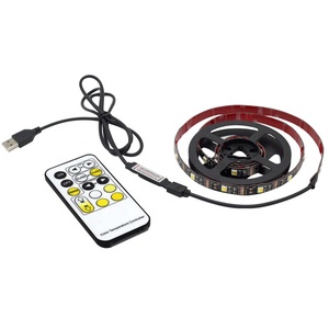 Kablosuz RF Dimmer uzaktan kumanda ile usb'li şerit <span class=keywords><strong>LED</strong></span> işık <span class=keywords><strong>5050smd</strong></span> Bar için ayarlanabilir CCT renk sıcaklığı TV arkaplan ışığı bant