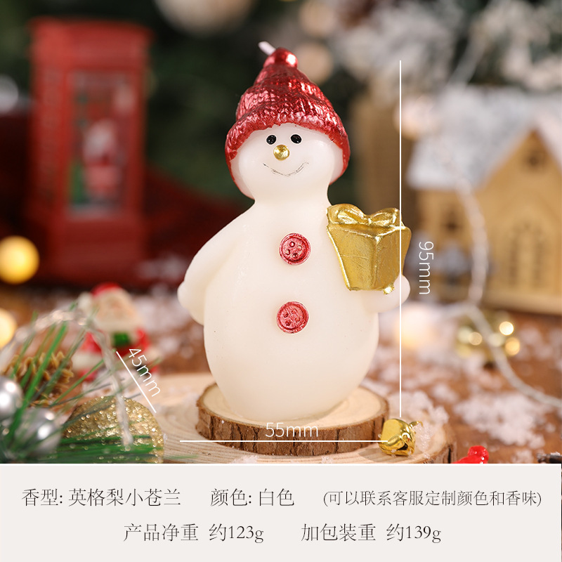 Red-hatted snowman