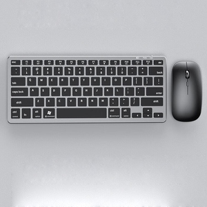 Combinación de teclado y ratón inalámbricos Bluetooth de 2,4G, combinación de ratón y teclado ultradelgado multidispositivo con 12 teclas de acceso rápido para Windows - Product Image 1