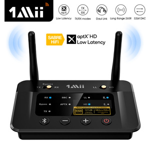 1Mii B03Pro HiFi DAC <strong>Audio</strong> Bluetooth 5.2 Transmitter and Receiver 3.5mm AUX RCA Optical <strong>Input</strong> &amp; <strong>Output</strong> Bluetooth Adapter for TV