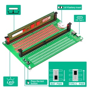 DDR5 RDIMM/UDIMM Speichertester, Desktop-Computer DDR5 Speicher-Testkarte mit LED-Anzeigen für Desktop-Computer Laptop