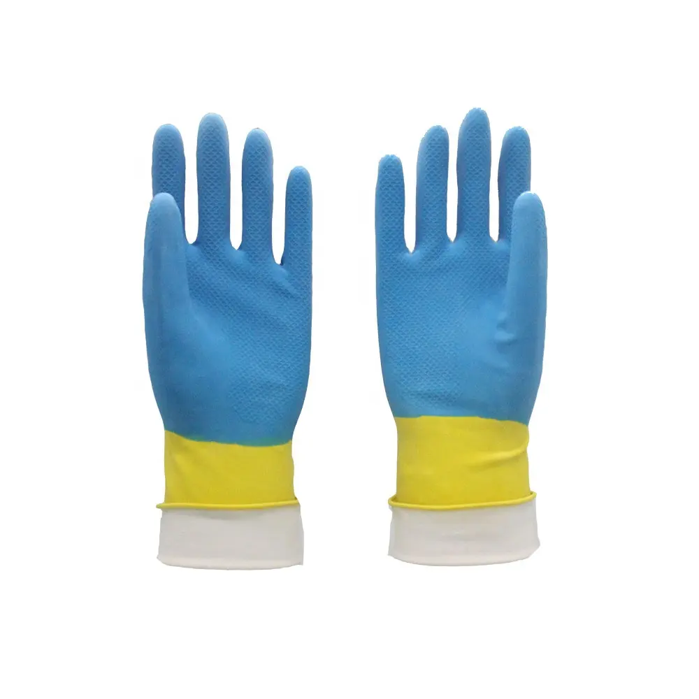 Heißer Verkauf chlorierte Latex Haushalts handschuhe Haushalts gummi handschuh