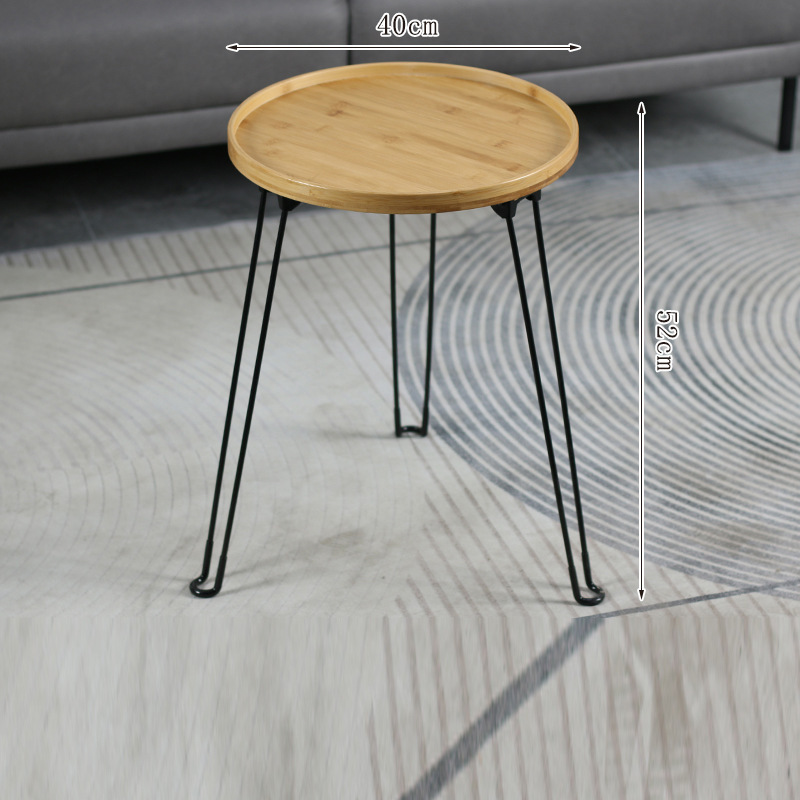 Natural color folding coffee table, 40cm long and 52cm high
