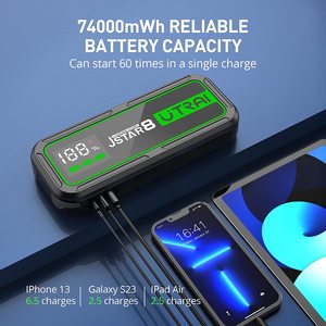 Utrai 12v跳跃启动器电源组3000A峰值电流发光二极管灯跳跃启动装置助推器ODM汽车电池工厂 - Product Image 4
