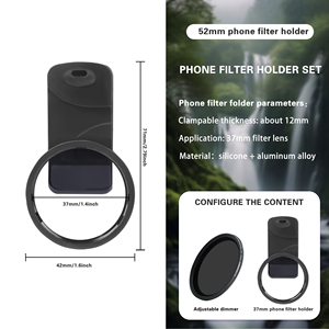 Telefon kamera lensi 37mm klipsli ND 2-400 cep telefonu Lens telefon klipsli ayarlanabilir yoğunluk filtresi - Product Image 3