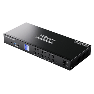TESmart Triple Monitor KVM Switch USB C + DP + <strong>HDMI</strong> <strong>Input</strong> Support 4K60Hz MST EDID 1 <strong>Laptop</strong> &amp; 3 PCs KVM Switcher