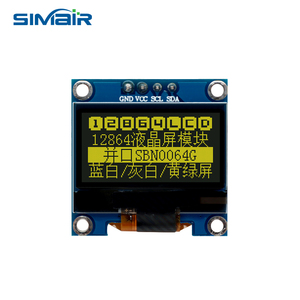 0,96-Zoll-OLED-LCD-Anzeigemodul, 128*64 SPI-Schnitts telle, blau/gelber serieller I2C-Anschluss, monochromes SSD1306 - Product Image 3