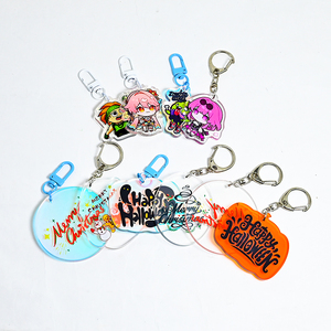 Tùy chỉnh thiết kế nhựa mini dễ thương Kawaii Acrylic phim hoạt hình Keychain Juno quyến rũ <span class=keywords><strong>Keyring</strong></span> Móc chìa khóa túi quyến rũ bán buôn tùy chỉnh - Product Image 1