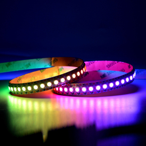 1M 144 LED WS2812B striscia LED barra luminosa con Chip RGB di classe indirizzabile digitale ad alta luminosità, FPCB nero o bianco, DC 5V, 0.3W/LED - Product Image 5