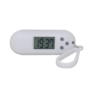 Portachiavi portatile compatto orologio digitale elettronico di forma ovale con timer per il conto alla rovescia fisso da 120 minuti - Product Image 1
