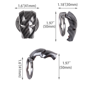 Protector de botón Universal 3D para coche, pulsador de encendido de motor, Iron Man - Product Image 6