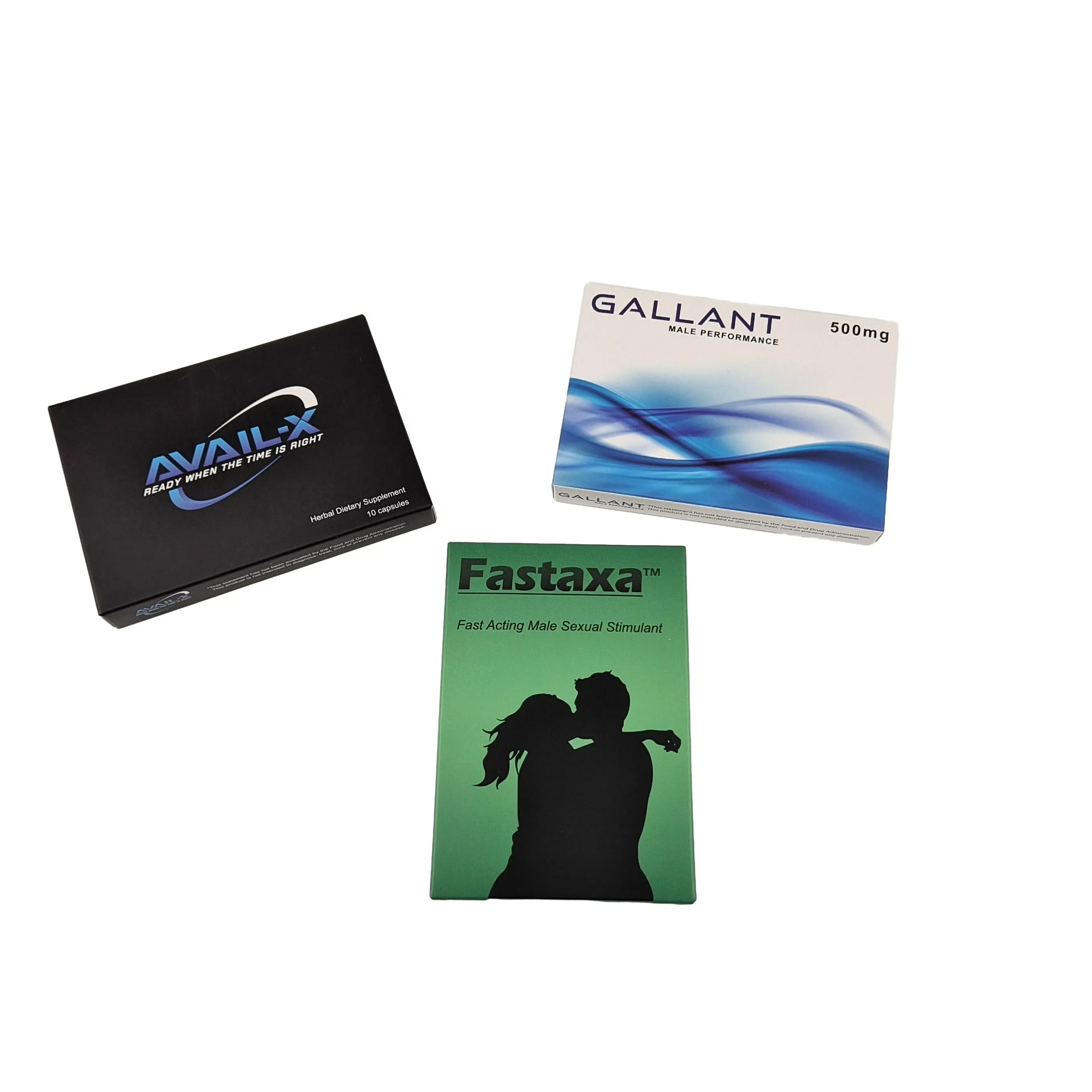 Caja de papel de embalaje de cápsulas personalizadas, cajas de embalaje de Medicina de mejora masculina de cartón plegable farmacéutico