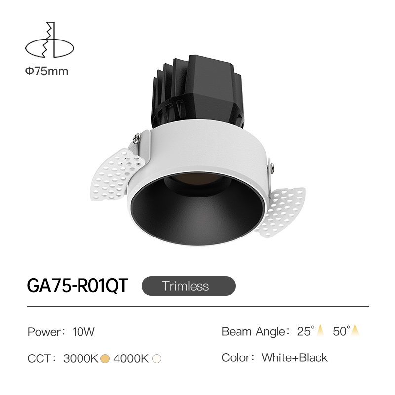 Trimless White + Black