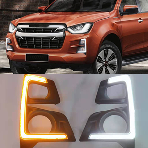 ไฟวิ่งกลางวัน LED 1คู่สำหรับรถยนต์ Isuzu D-MAX 2020 2021ไดนามิกสัญญาณไฟเลี้ยวสีเหลืองรถ12V - Product Image 1