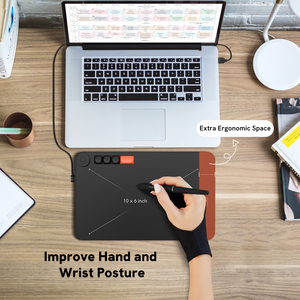 18 Maanden Garantie Veikk Voila L (Vo1060) Digitale Grafische Pentablets Voor Het Tekenen Van Notities Voor Het Maken Van Aantekeningen Met E-Learning En E-Ondertekening - Product Image 1