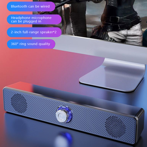 Altavoz largo alimentado Luz Led Laptop Perilla USB Sound Blaster Subwoofer USB Cableado line array Barra de sonido Altavoz - Product Image 3