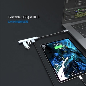 Listo para enviar 4 en 1 Multipuerto Tipo C Hub USB3.0 Convertidor multifunción Divisor Adaptador USB C HUB - Product Image 3