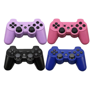 Sans Manette De PS 3เกมแพด,รีโมตคอนโทรลไร้สายสำหรับคอนโซล PS3สีฟ้าและสีม่วง - Product Image 1