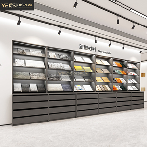 Im lặng tùy chỉnh kim loại gạch đá gỗ tủ trưng bày Giá trượt Kệ yeks TL-11 cho showroom Sàn Mẫu triển lãm - Product Image 1