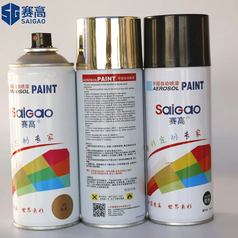 Pintura en aerosol acrílica de color barato de alta calidad, pintura en aerosol para grafiti de coche