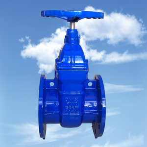 Metallo duro sigillato NRS valvola a stelo nascosta DIN3352 DINF4 GGG50 funzionamento manuale - Product Image 4