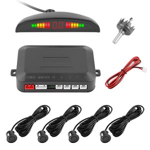 12 to 24V LED Three Color <strong>Display</strong> Car Vehicle <strong>Reverse</strong> Backup Radar System with 4 Parking <strong>Sensors</strong> Distance Detection <strong>Display</strong> - Product Image 4