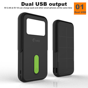 High-Efficient 10W Multi <strong>Device</strong> Quick Charger Dual <strong>Input</strong>&amp;<strong>Output</strong> Built in LED Light 1000mah Solar Power Bank with Cellphone Stand - Product Image 3