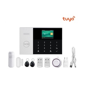 Tuya Smart Life App 993ワイヤレスおよび有線RFID盗難防止セキュリティシステムWiFiGSMホームアラームシステム (ドアモーションセンサー付き) - Product Image 1