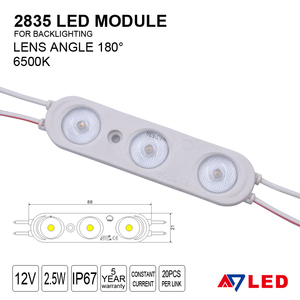 โมดูลไฟ LED 12V 12V LED 3Led กันน้ำได้รับการรับรอง CE โมดูลไฟ LED 12V 6000K โมดูลไฟ LED สำหรับลงชื่อ