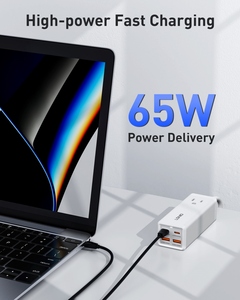 LDNIO SU1441 65W Hoch leistungs unterstützung PD QC4.0 + QC 3.0 PPS/AFC/FCP/SCP Multi 2 USB-C 2 USB-A 4 Port mit US Socket 65W Schnell ladegerät - Product Image 2
